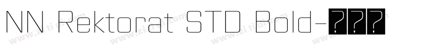 NN Rektorat STD Bold字体转换